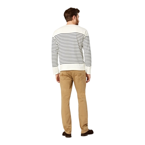 34 Heritage Courage Straight Leg Mid Rise Pants In Khaki Twill Size 30 × 34 NWT - Picture 14 of 16